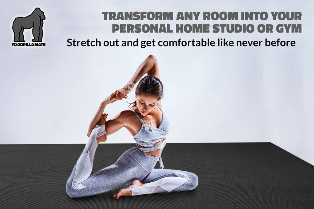 Large 6' x 4' x 8mm Non-Slip Yoga Mat N665