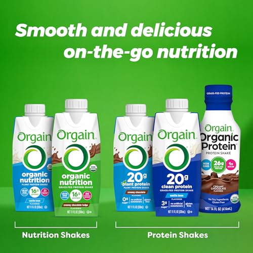 11 Fl Oz Pack of 12 Organic Whey Protein Shake U896151