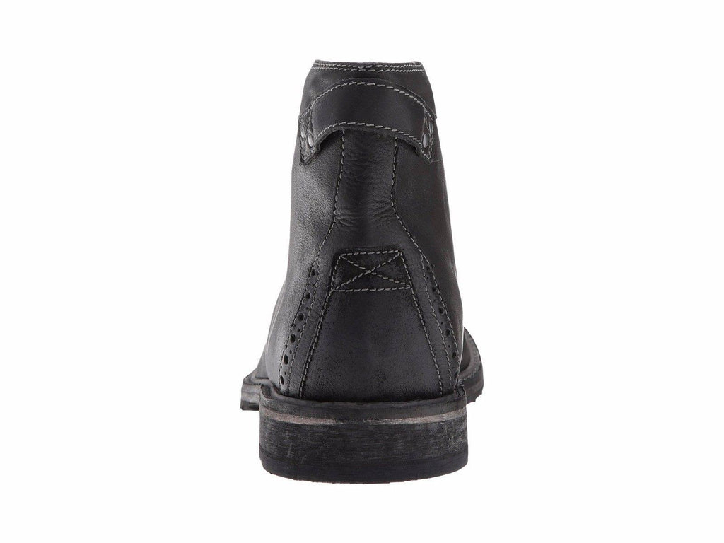 Black Leather Shoes D46154