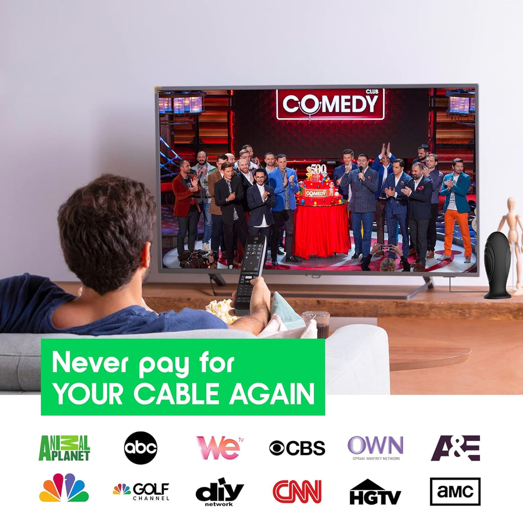 TV Antenna with 10FT Coax HDTV Cable J392