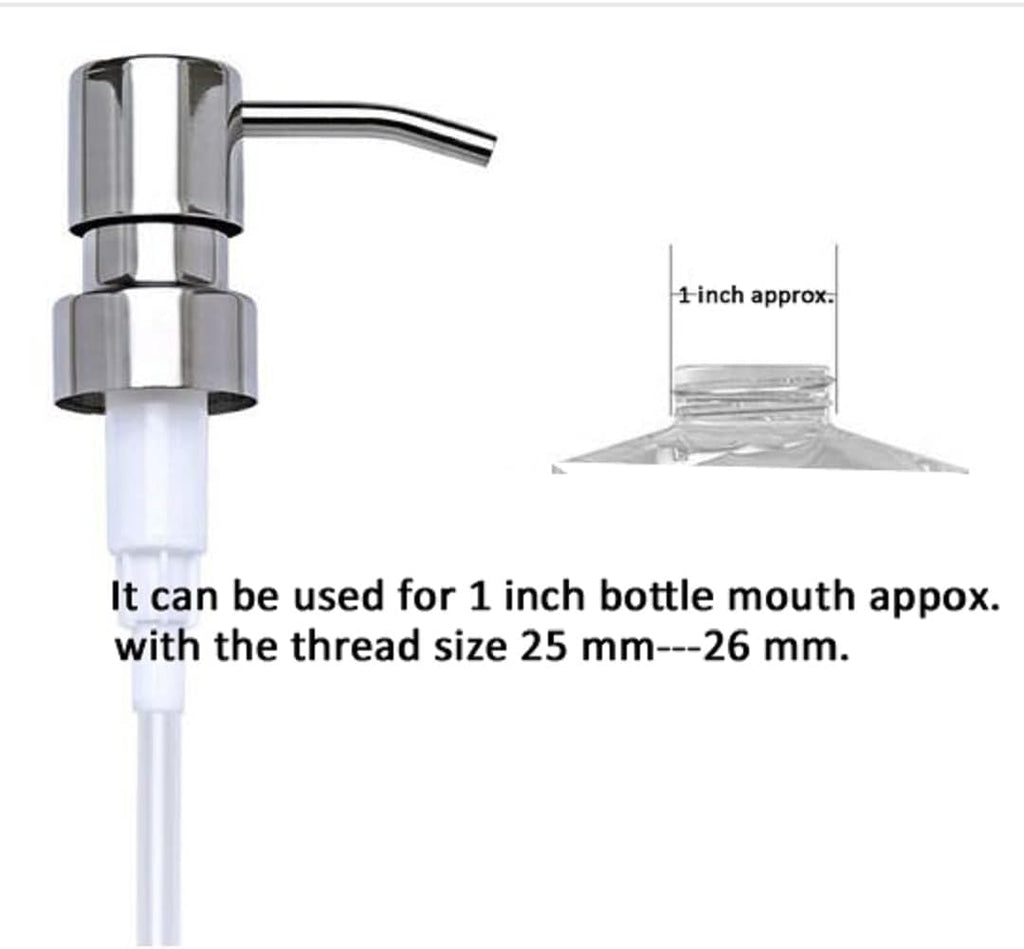 Silver Plastic Soap Dispenser Pump Replacement for 28/400 Neck Size C4578