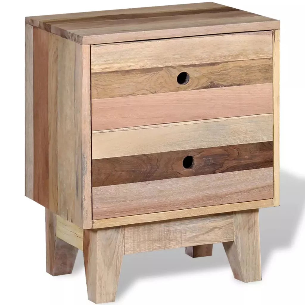 Solid Reclaimed Wood Bedside Cabinet B3625