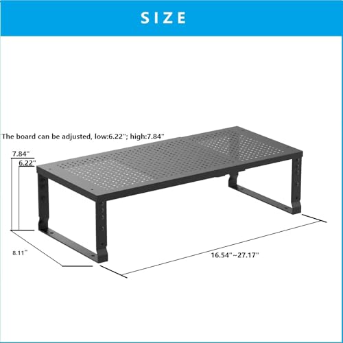 2Packs Black Medium Metal Spice Rack C704