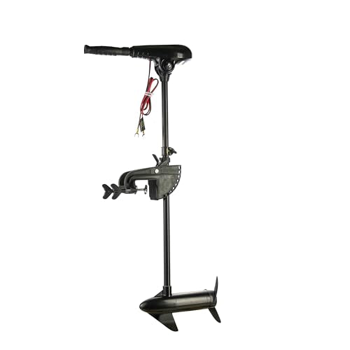 55lb Thrust Transom Mounted Saltwater Electric Trolling Motor with LED Battery Indicator (36" Shaft) I688