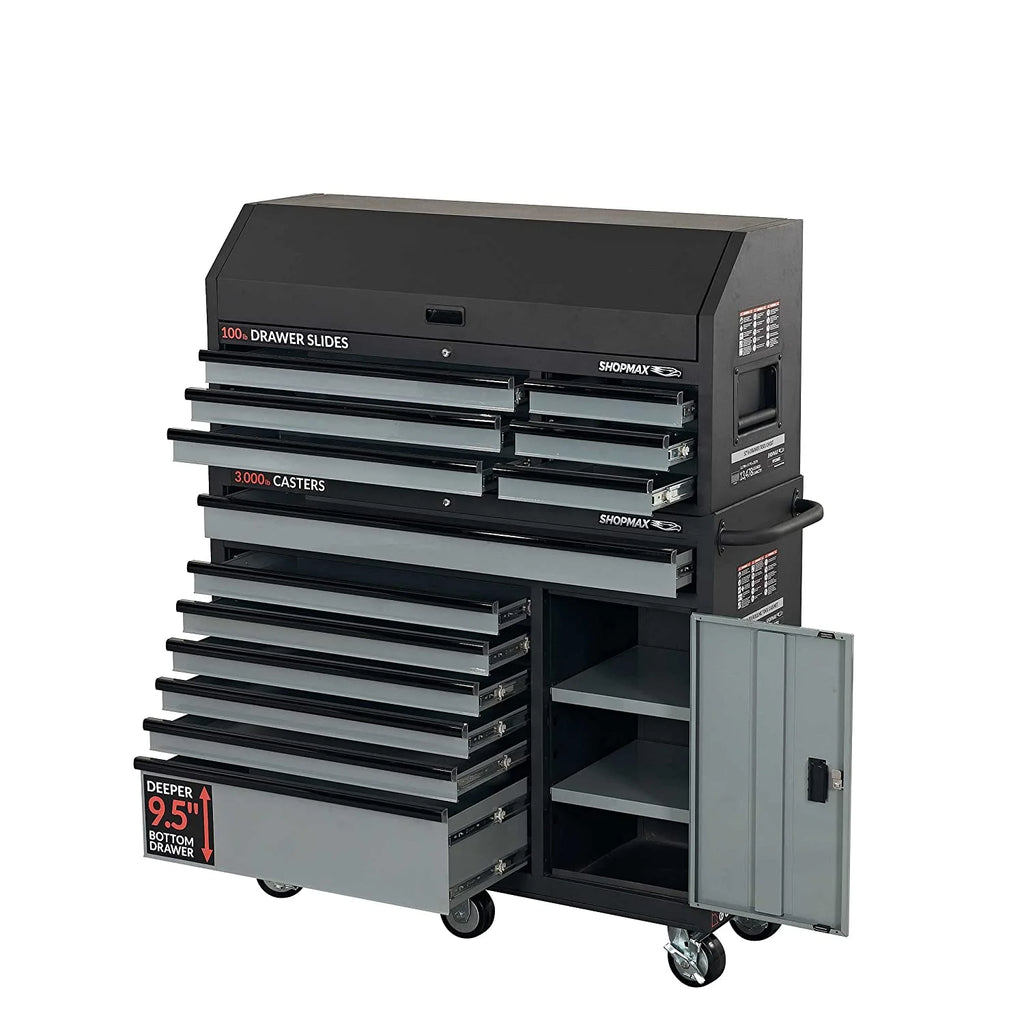 13-Drawer + 1 Door Tool Chest and Rolling Cabinet Combo S956