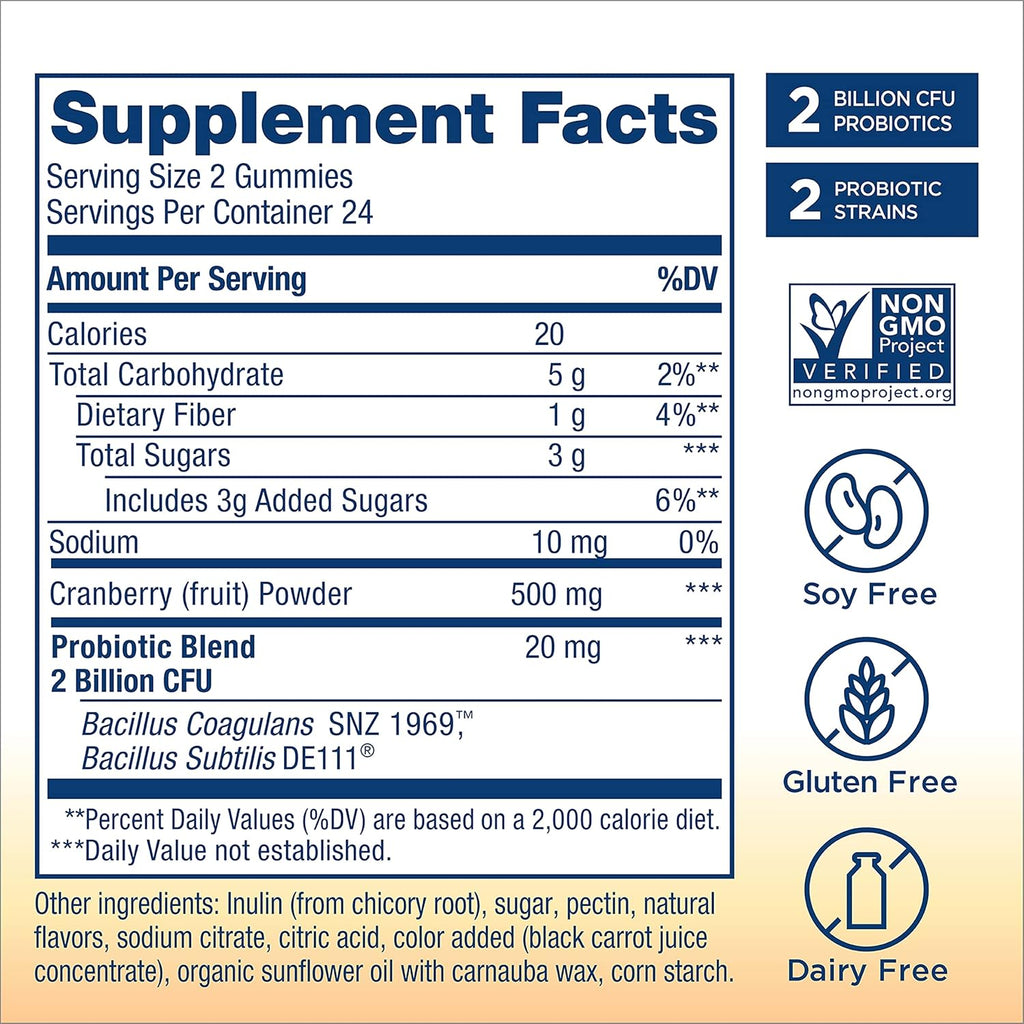 Prebiotic and Probiotic Gummies, 48 Count O988787