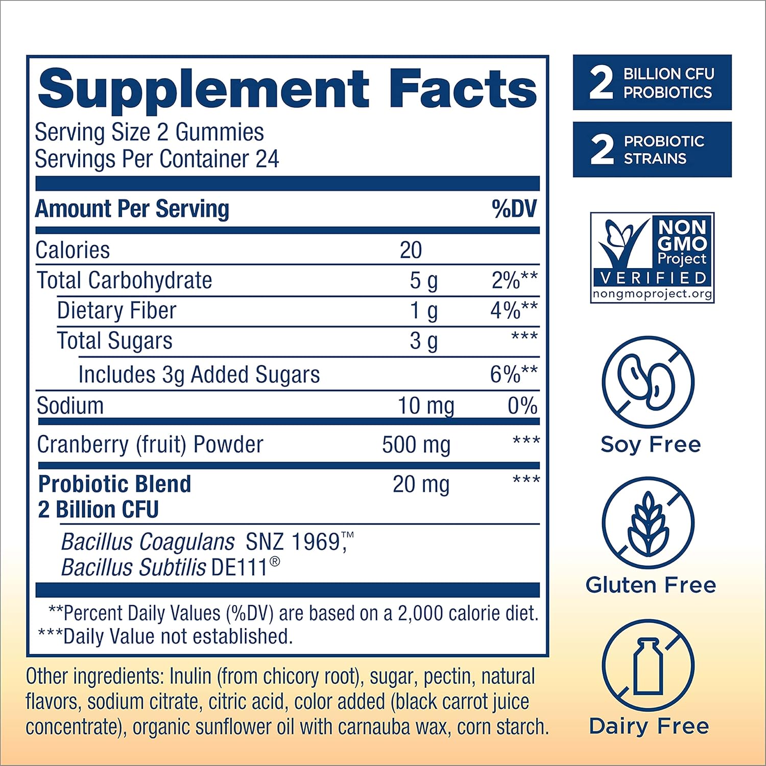Prebiotic and Probiotic Gummies, 48 Count O988787