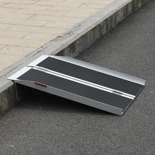 Portable 3FT Aluminum Non-Slip Wheelchair Ramp X313