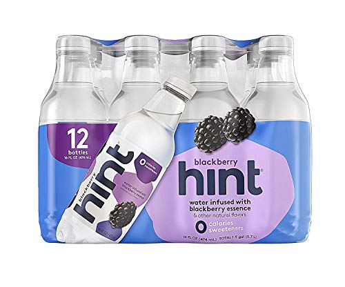 Hint Water Variety Pack 24 Bottles Zero Sugar Flavors Watermelon Blackberry Blueberry Lemon Strawberry Lemon Cherry Pineapple B2937