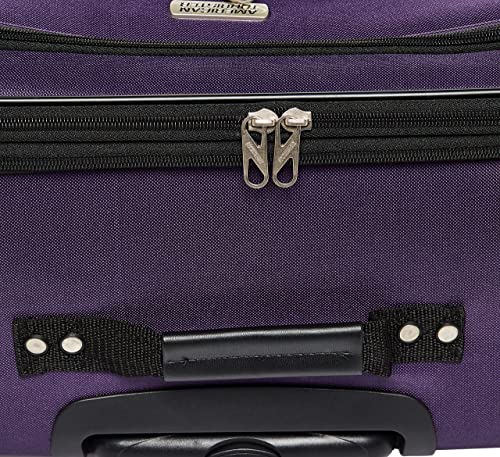 Purple 3-Piece Softside Luggage Set with Spinner Wheels (21/25/29) Z503