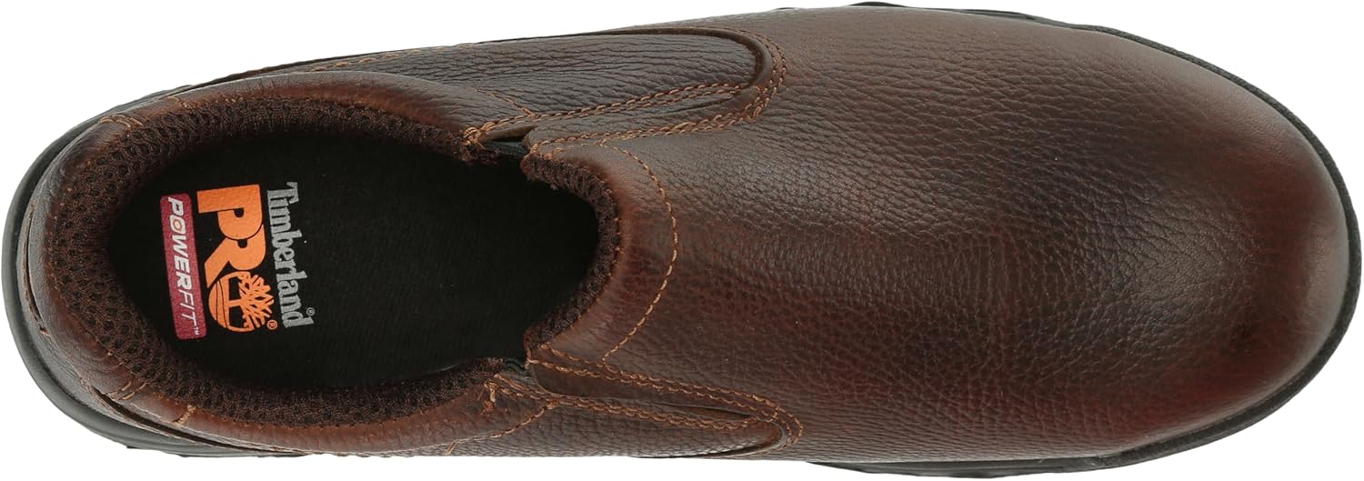 Camel Brown Alloy Safety Toe Slip On Work Shoe Q8130