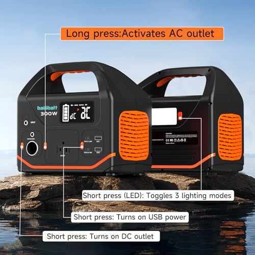 300W 266wh Lithium Portable Power Station with 120V AC Outlet W26577