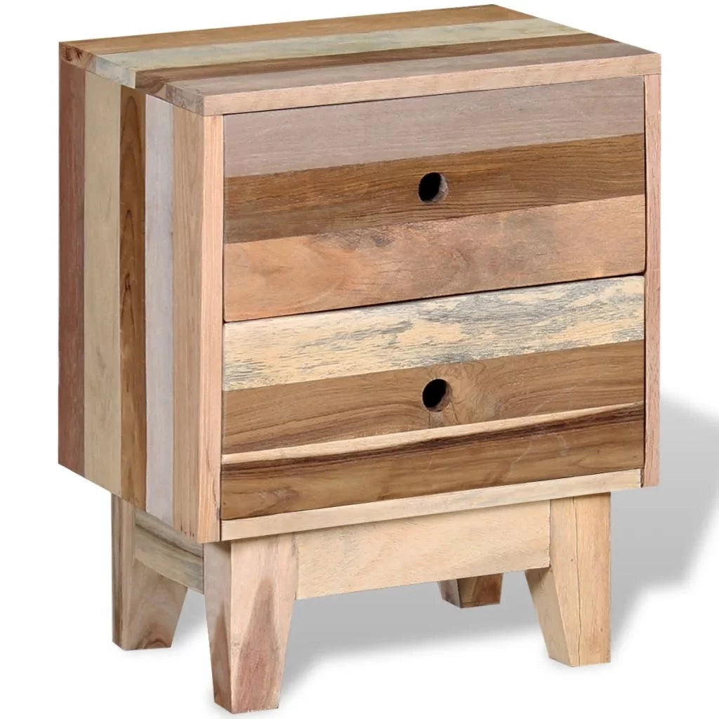 Solid Reclaimed Wood Bedside Cabinet B3625