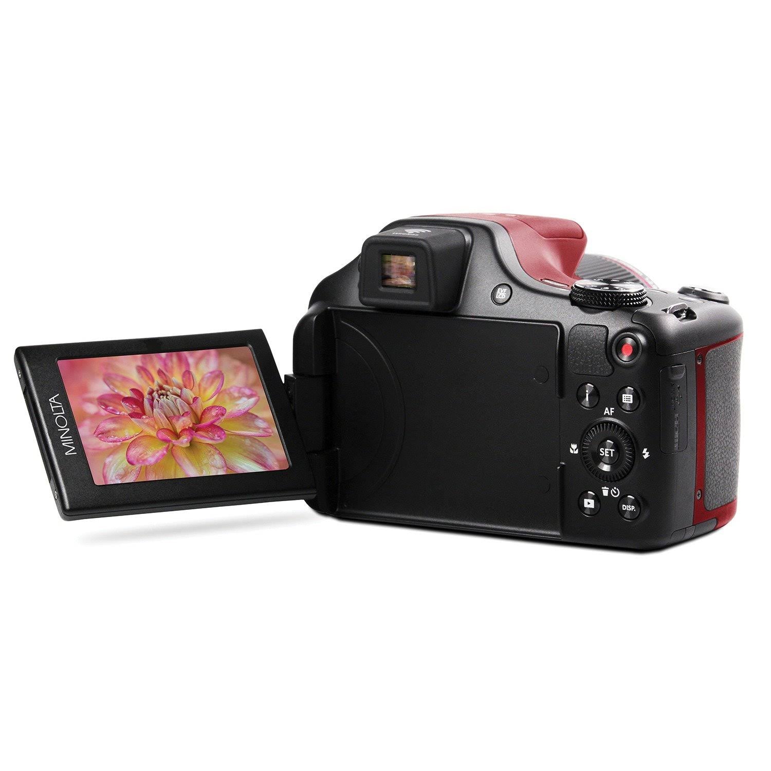 20.0-Megapixel 1080p Full HD 67x Optical Zoom Wi-Fi Bridge Camera (Red) I74478