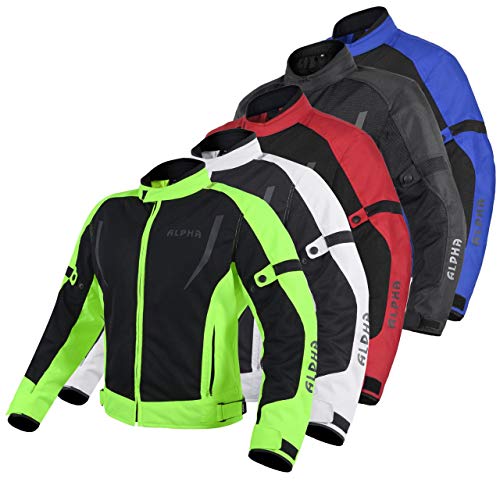 HI VIS MESH MOTORCYCLE JACKET (RED, 4X-LARGE) Q19007