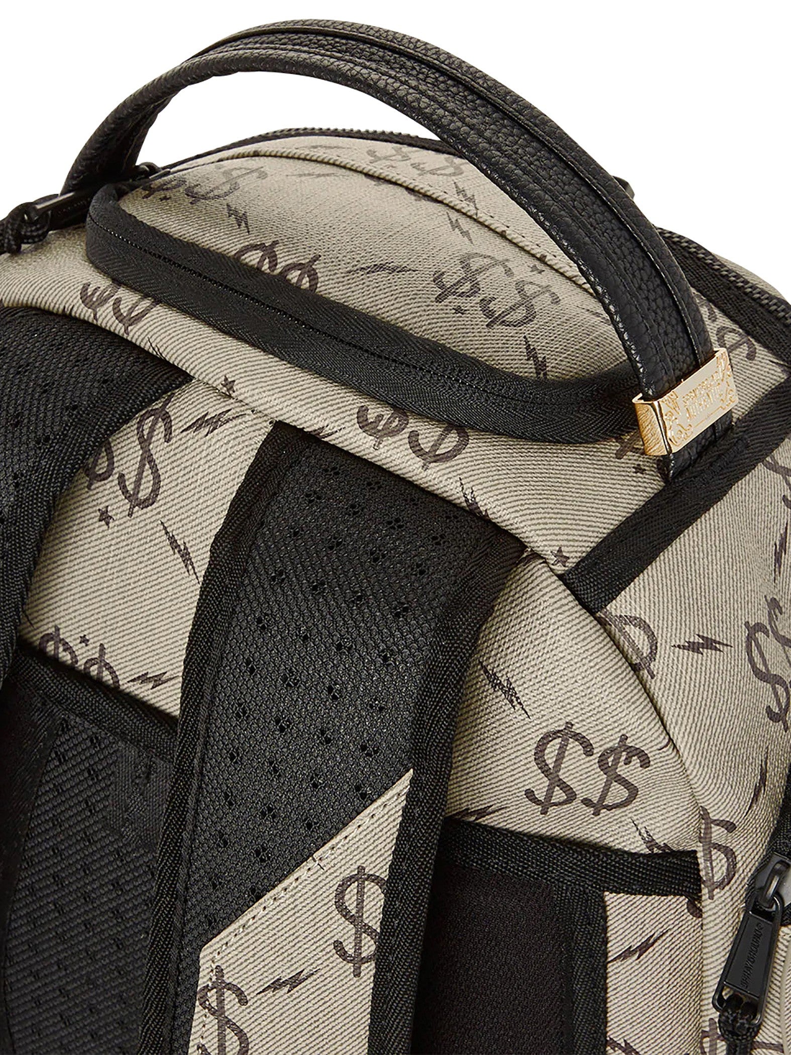 Beige Black Backpack K373813
