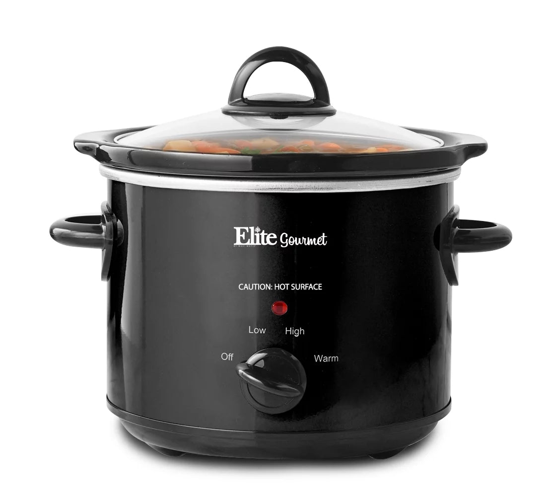 3-Quart Black Slow Cooker I345