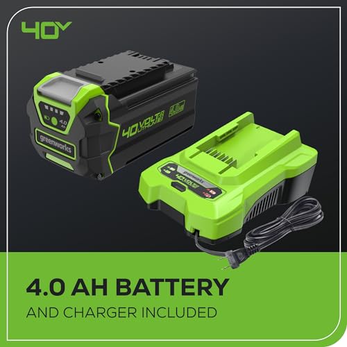40V 16" Brushless Cordless Push Lawn Mower with 4.0Ah Battery and Charger P7949