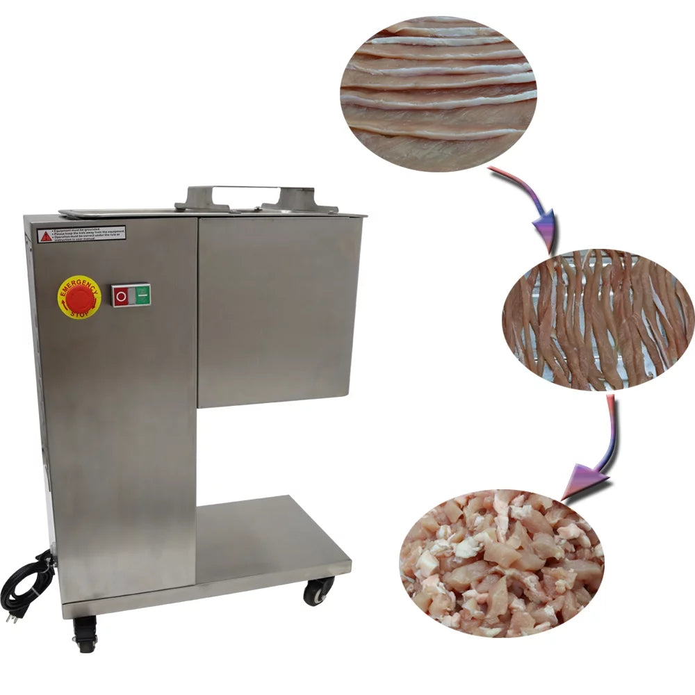 Stainless Steel Commercial Meat Slicer with 3mm Blade H114155