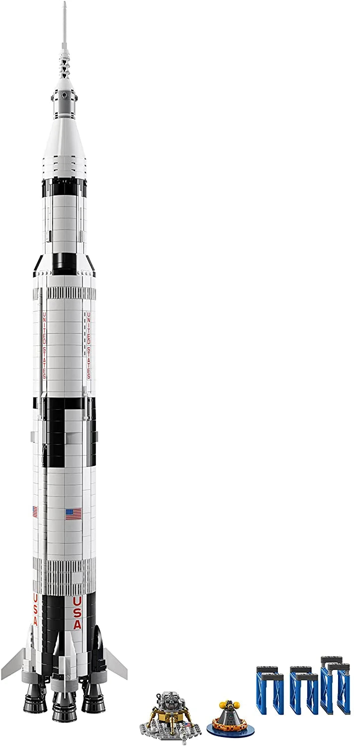 LEGO NASA Apollo Saturn V Outer Space Model Rocket Building Kit (1969 Pieces) M177970