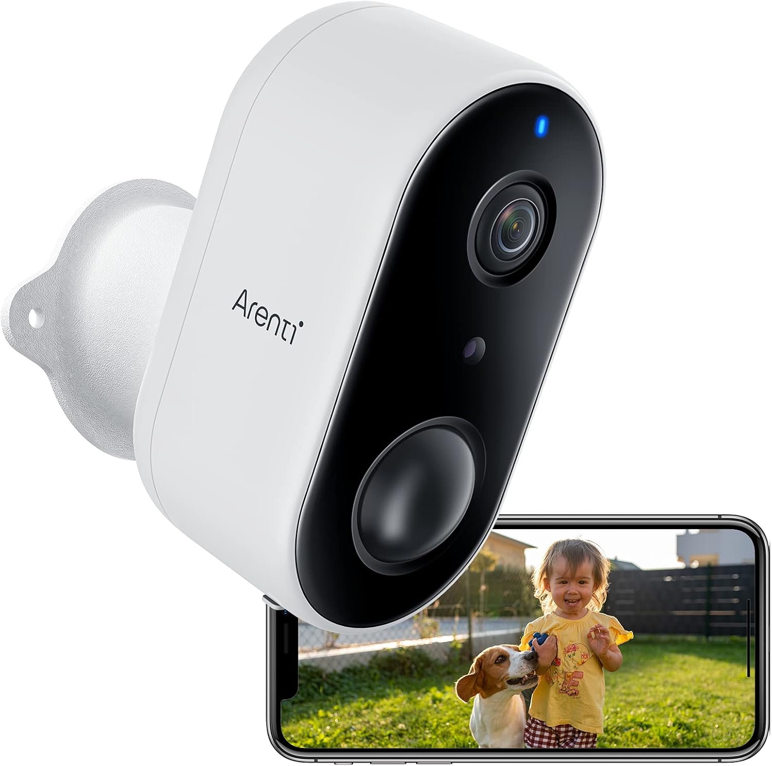 Wireless Security Camera, Rechargeable Battery Powered, IP65 Water Resistance, Night Vision P672