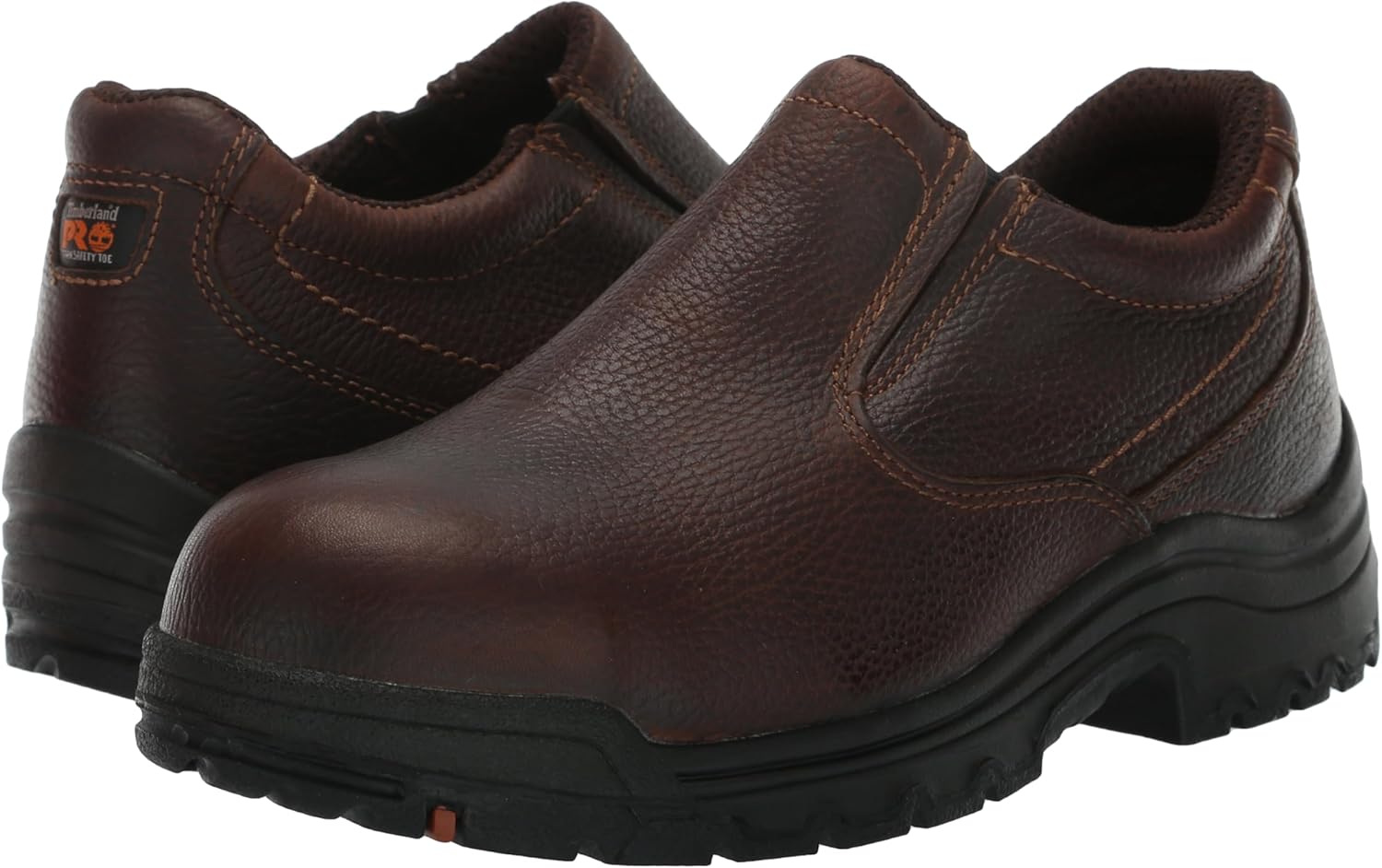 Camel Brown Alloy Safety Toe Slip On Work Shoe Q8130