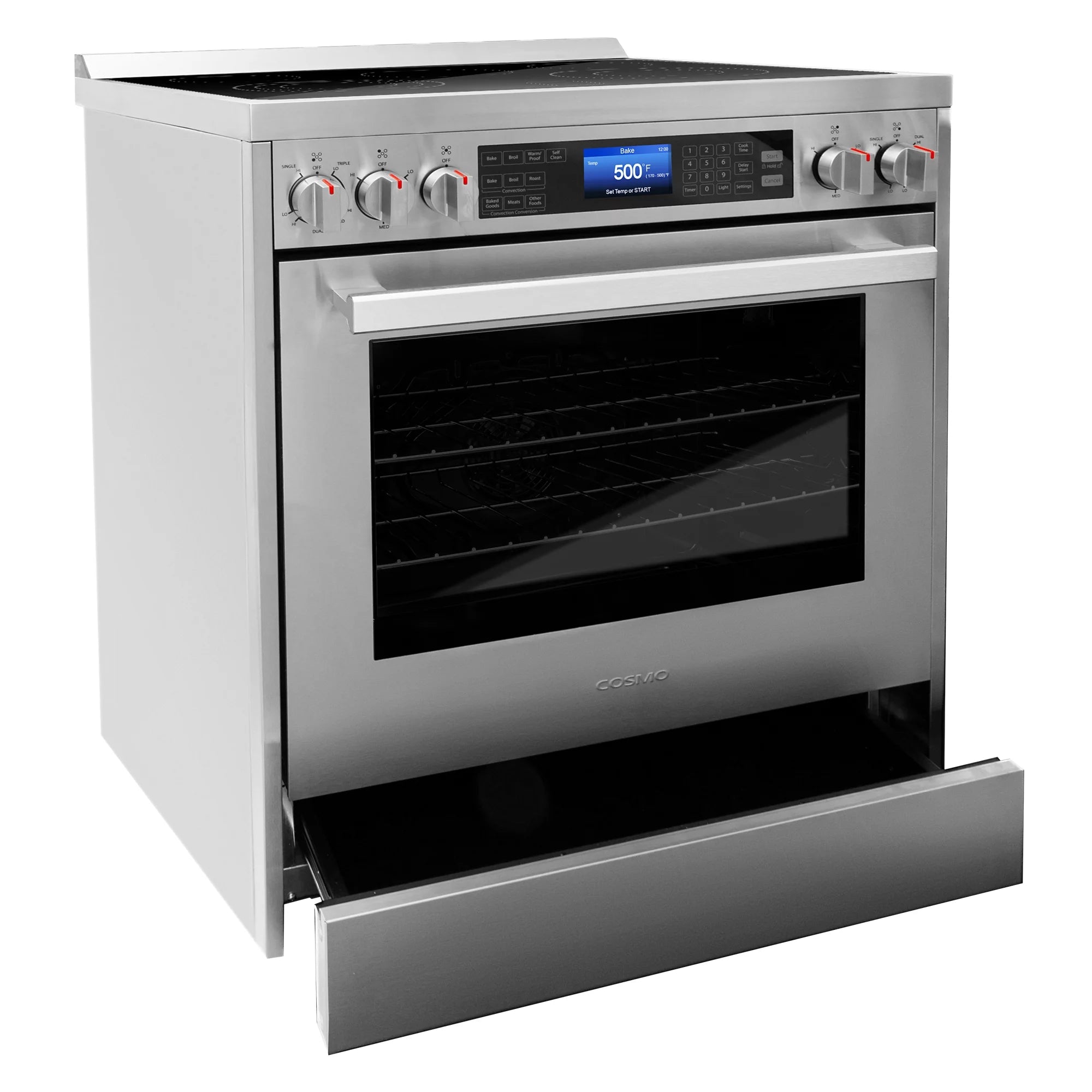 2 Piece Kitchen Appliance Package with 30" Over The Range Microwave & 30" Freestanding Electric Kitchen Stove U401