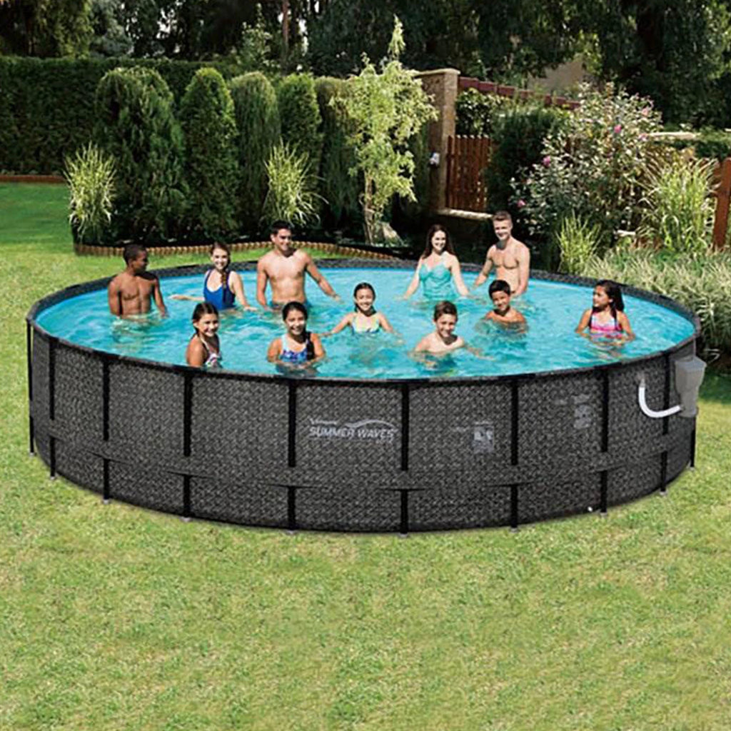 20ft x 48in Above Ground Frame Swimming Pool Set W74271