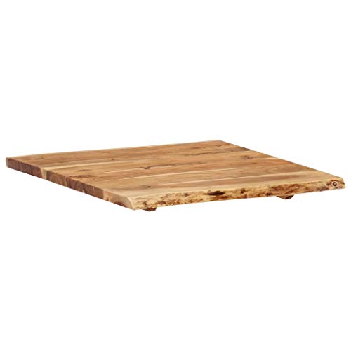 Solid Acacia Wood Table Top 22.8" x (19.7"-23.6") x1 J892923