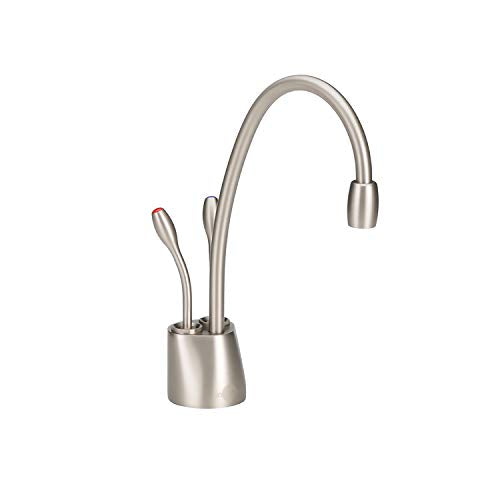 Contemporary Instant Hot and Cold Water Dispenser Faucet, Satin Nickel Q7402