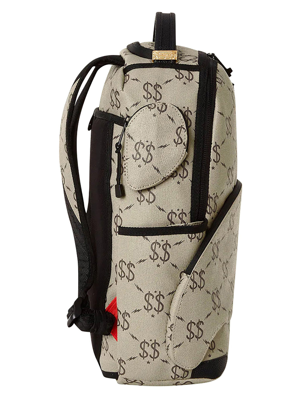Beige Black Backpack K373813
