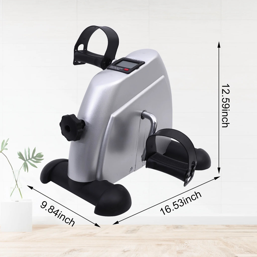 Under Desk Bike Pedal Exerciser Mini Exercise Bike with LCD Display C659602