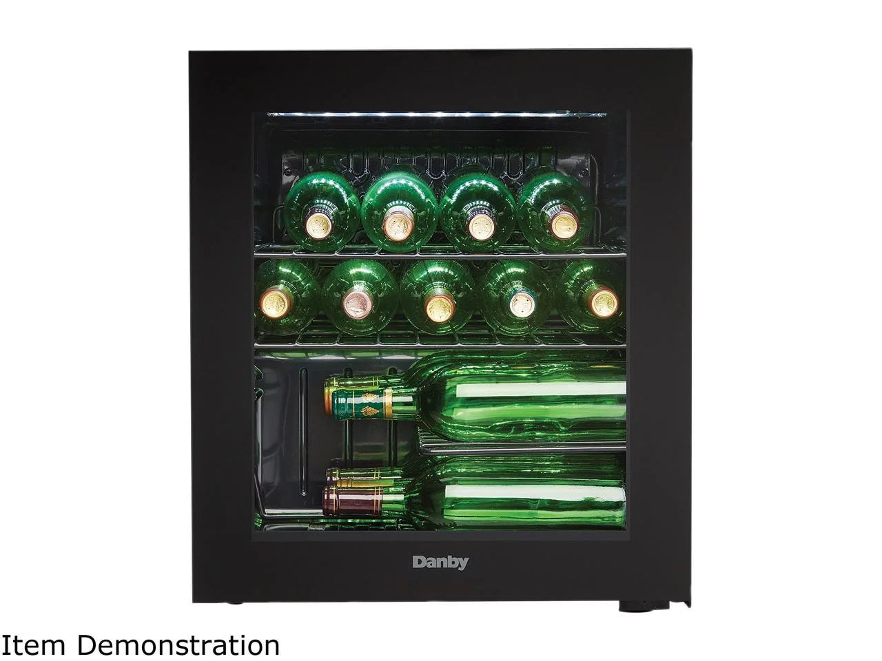 1.8 Cu. Ft. 16 Bottle Free-Standing Counter-top Wine Cooler in Black R8871