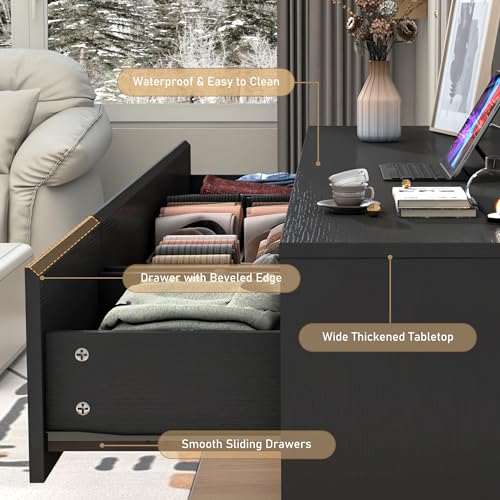 White 9 Drawer Wood Dresser H620772
