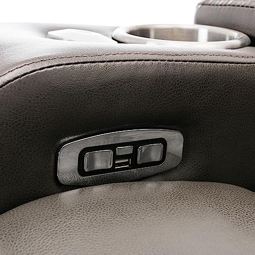 Light Grey PU Leather Electric Single Reclining Chair with USB A8779