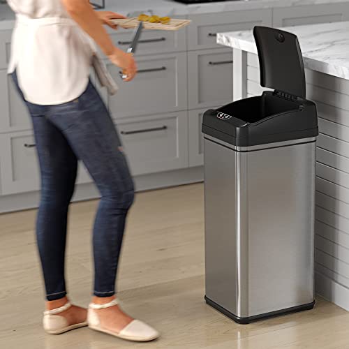 Stainless Steel 16 Gallon Touchless Sensor Trash Can K63750