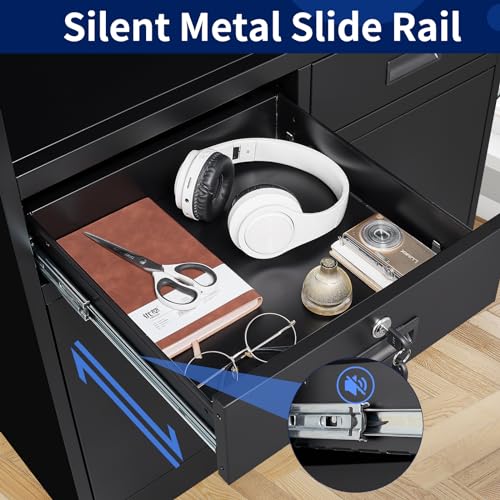 White 41.3" Steel Locking Cabinet with 2 Drawers I83180