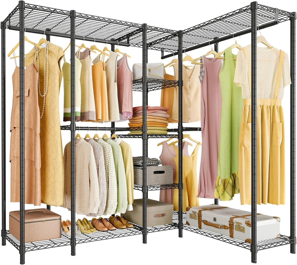 Black Freestanding Metal Clothes Rack E651