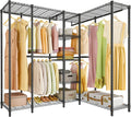 Black Freestanding Metal Clothes Rack E651