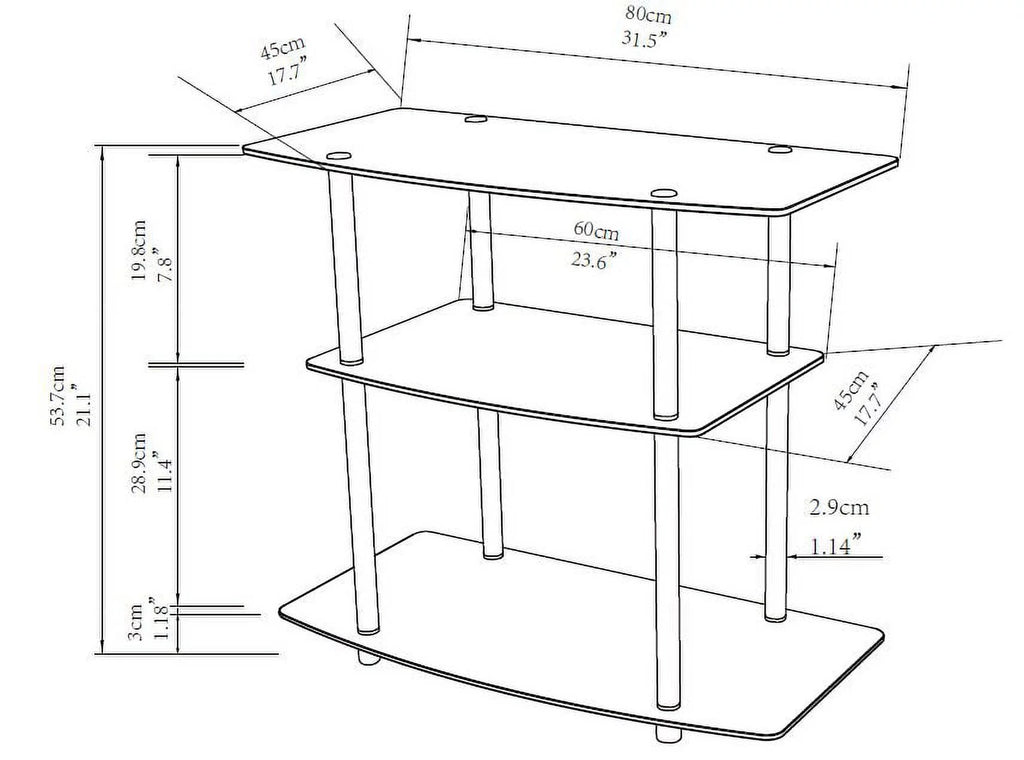 Classic Glass TV Stand T9755
