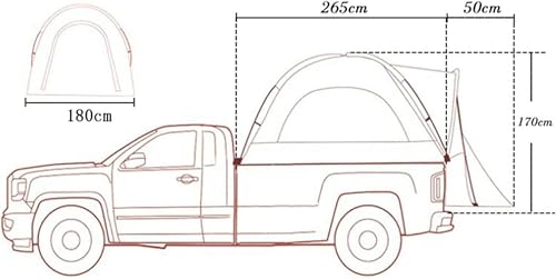 Truck Bed Tent for 5.5Ft Bed X4504