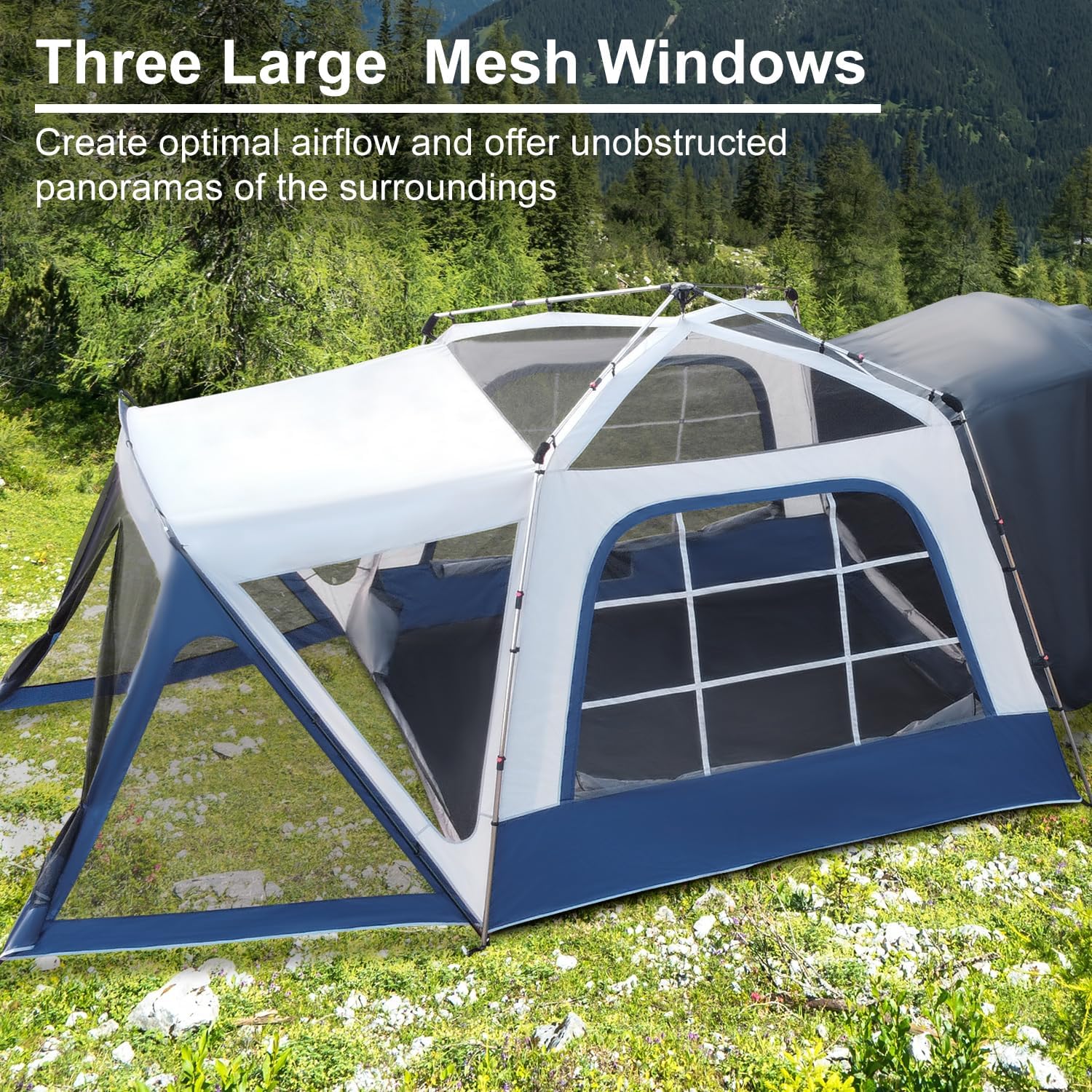 Waterproof Double Layer Car Tailgate Tent, 10' W X 10' L X 7.5' H X158402
