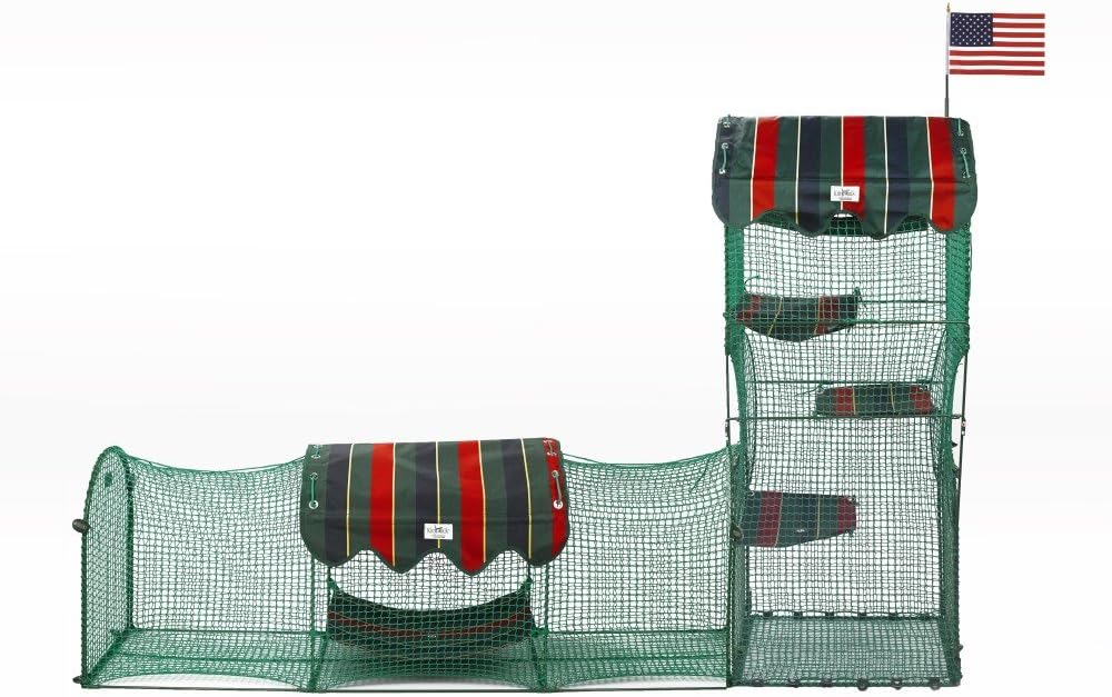 Green Outdoor Cat Enclosure H9197