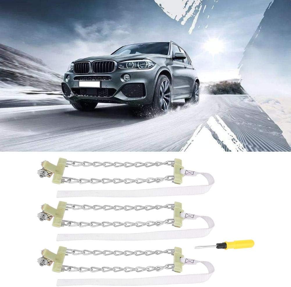 3pcs Tire Anti-skid Steel Chain Pack of 2 N784