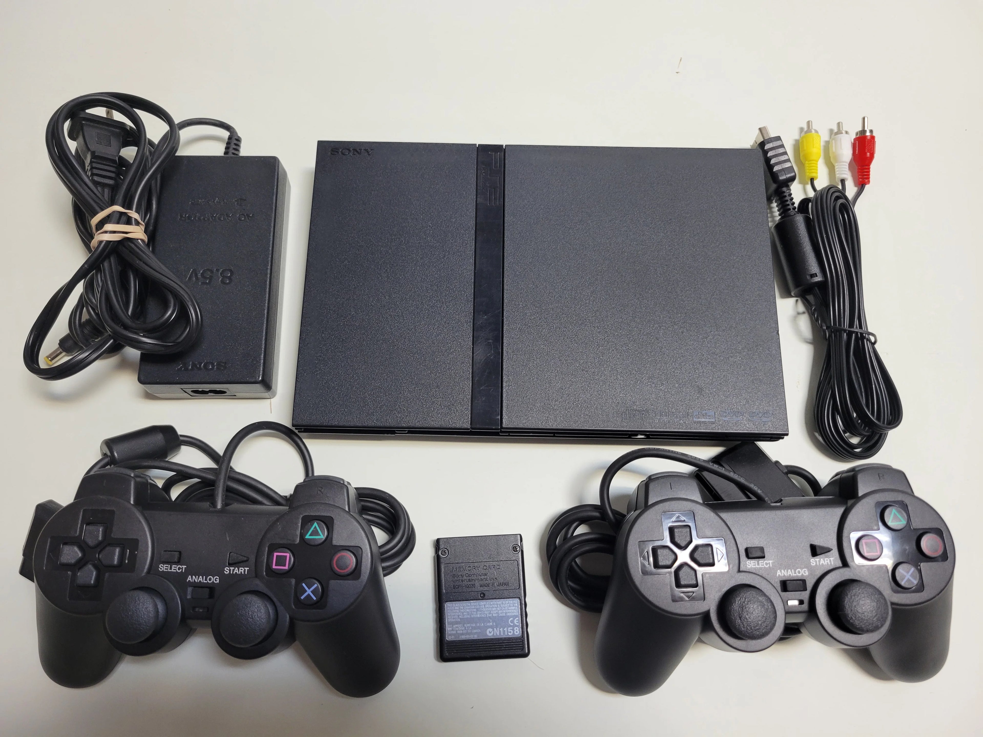 Pre-Owned Sony Playstation 2 PS2 Slim Console with 2 Controllers Y7711