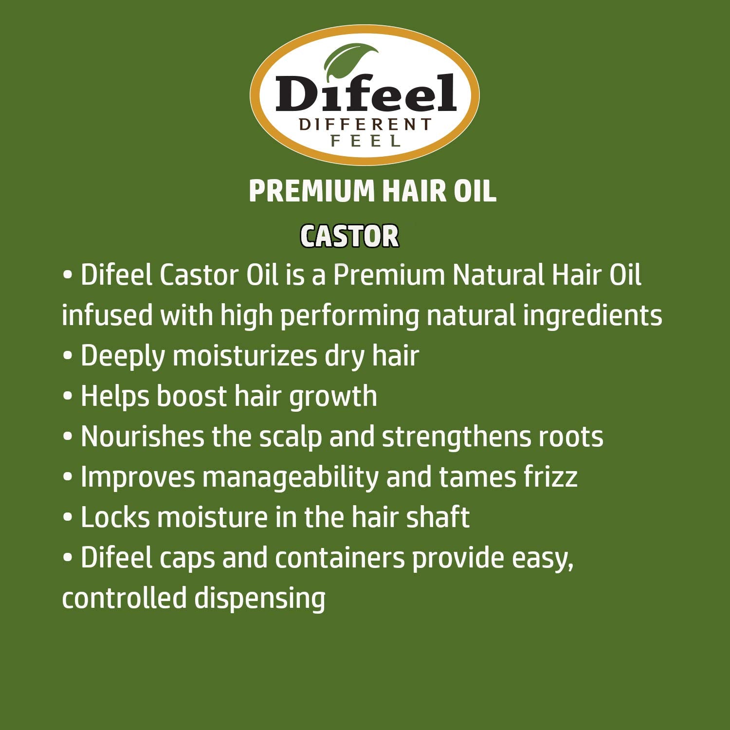 7.1 ounce 3-Pack Natural Castor Hair Oil D89121