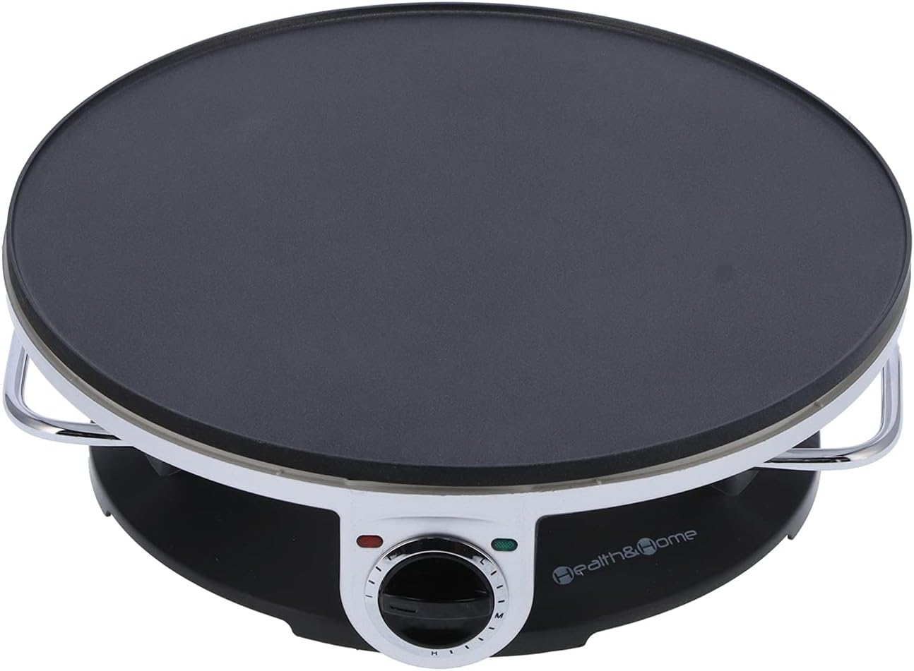 13in Non Stick Electric Crepe Maker with Temperature Control Knob Q528457