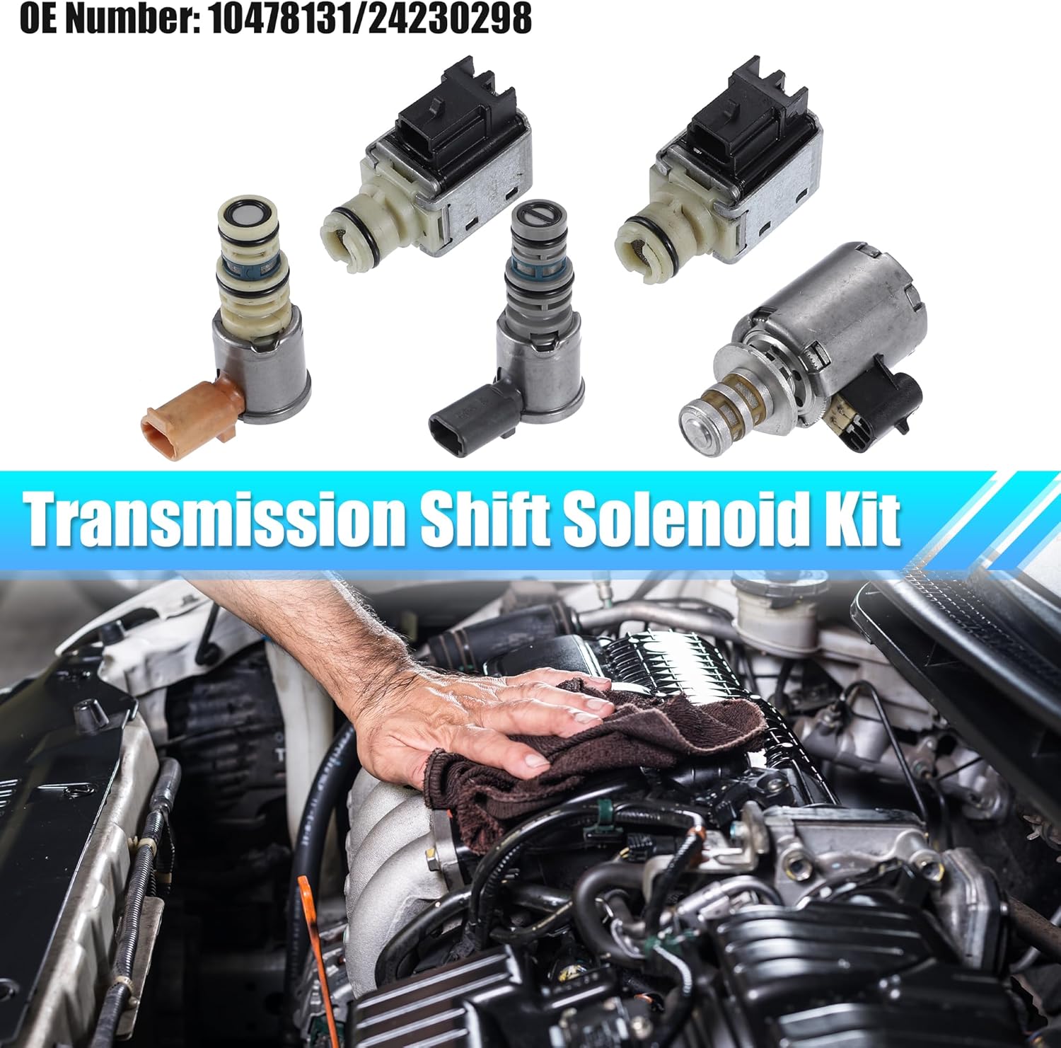 Transmission Shift Solenoid Kit Pack of 5 Black K2813