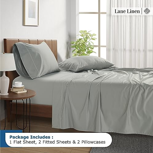 100% Egyptian Cotton Queen Sheet Set - 4 PCs - White Bed Sheets Q1490