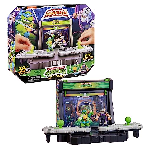 Teenage Mutant Ninja Turtles Battle Arena with 35+ Battle Sound Effects and 2 Exclusive Battling Mini Warriors H33876